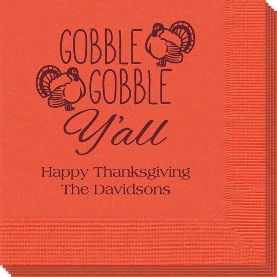 Gobble Gobble Y'all Napkins